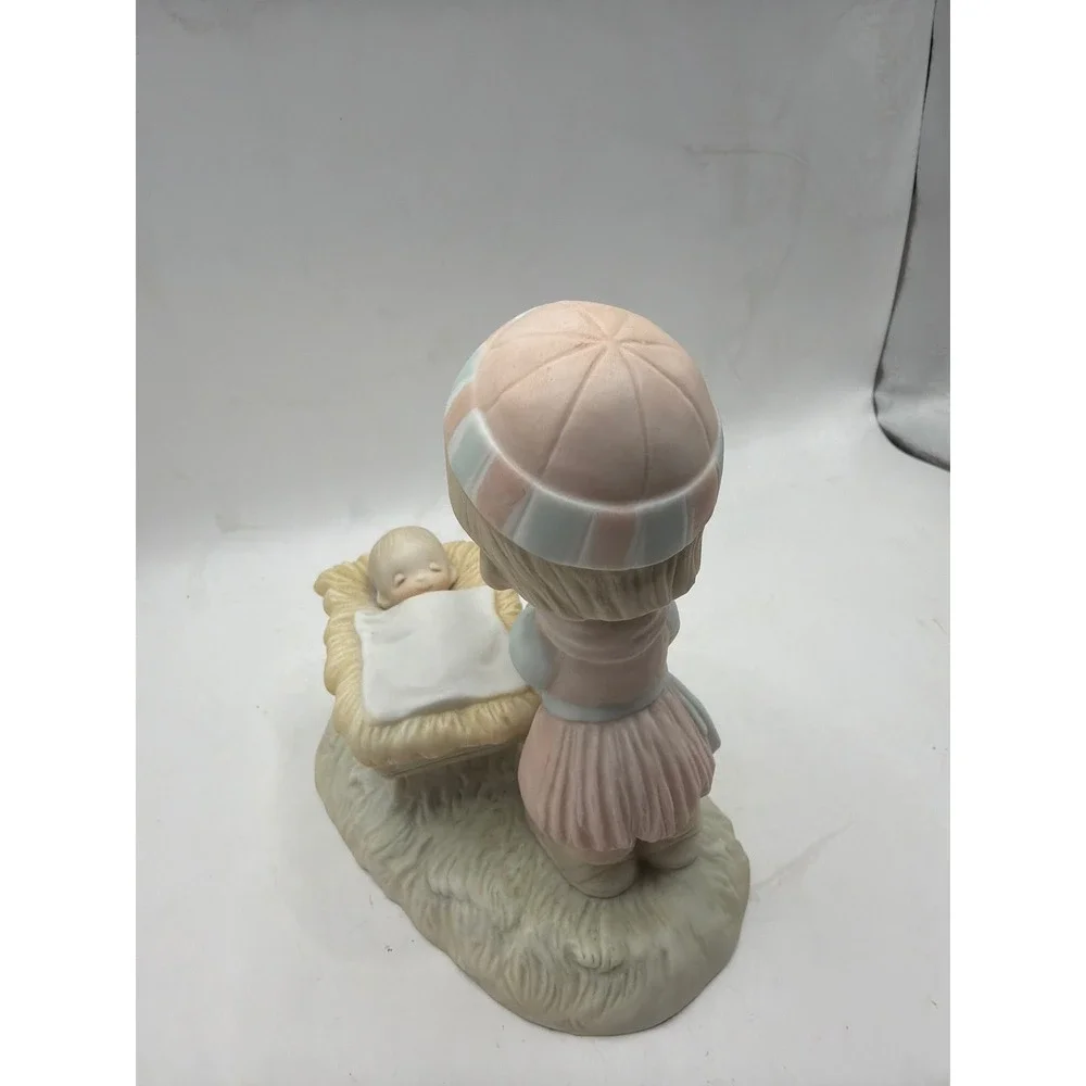 Precious Moments Christmas Is A Time To Share Shepherd‎ Manger Figurine E-2355
